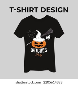 Pumpkins Halloween T-shirt Design Templa