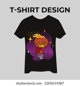 Pumpkins Halloween T-shirt Design Templa