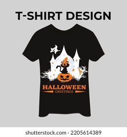 Camiseta de Halloween de calabazas Diseño Templa