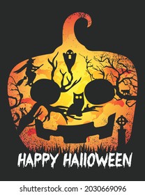 Pumpkins Happy Halloween. Happy Halloween Background