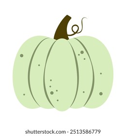 Ilustración de calabazas en estilo funky de dibujos animados. Diferentes Formas de calabazas. Lindo color, Elementos gráficos de Halloween dibujados a mano de calabaza de otoño, otoño, temporada