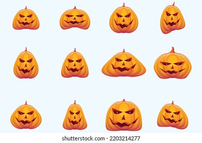 Pumpkins Mega Collection Set For Halloween