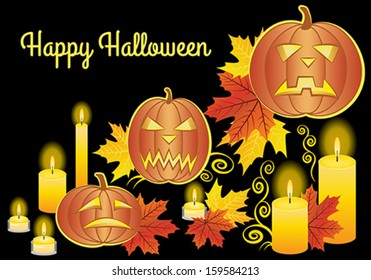 Pumpkins on Halloween