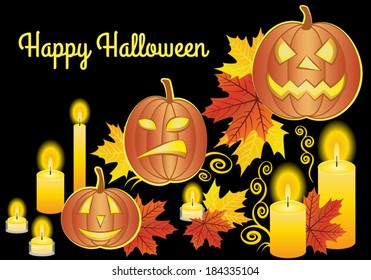 Pumpkins on Halloween