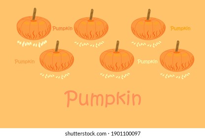 Pumpkins, orange, yellow.Vegetables.Pumpkin with seeds