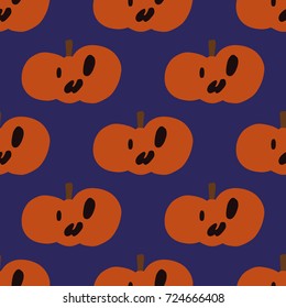 Pumpkins, pattern, vector illustration 