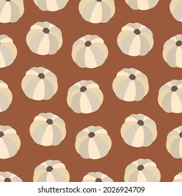 Pumpkins seamless pattern. Background for wallpapers, textiles, papers, fabrics, web pages. Vintage style.