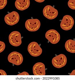 
Pumpkins seamless pattern. Halloween. Autumn print. Endless pattern.