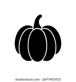 Pumpkins silhouette icon vector illustration on white background