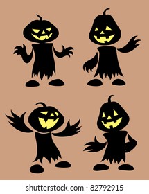 Pumpkins silhouettes