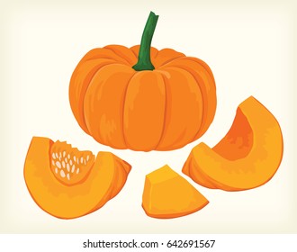 Pumpkins vector