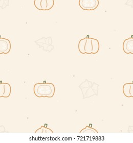 Pumpkins - vector background