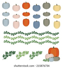 Pumpkins & Vines in Unique Colors