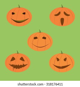 Pumpkins.Vector illustration.