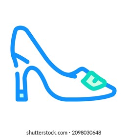 pumps and slingbacks color icon vector. pumps and slingbacks sign. isolated symbol illustration