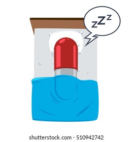 Pun - Capsule sleeping in a bed