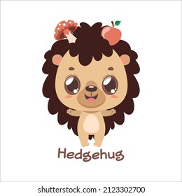 Pun with a cute hedgehog character