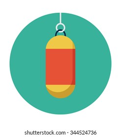 Punch Bag Colored Vector Icon

