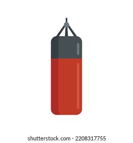 Punch bag icon. Flat illustration of Punch bag vector icon isolated on white background