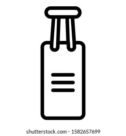 Punch bag icon. Outline punch bag vector icon for web design isolated on white background