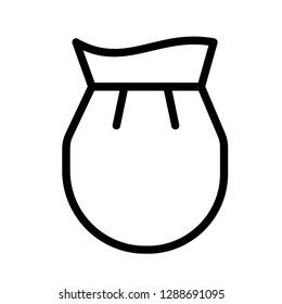  punch bag line icon vector  isolated illustration editable
