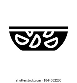 punch drink glyph icon vector. punch drink sign. isolated contour symbol black illustration