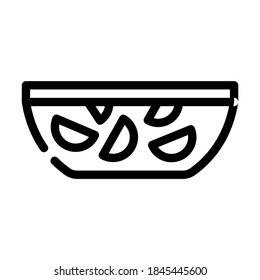 vector de icono de la línea de bebida punch. señal de bebida de ponche. símbolo de contorno aislado ilustración negra