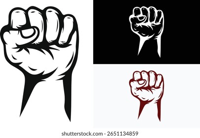 modelo de vetor de design de logotipo punch fist