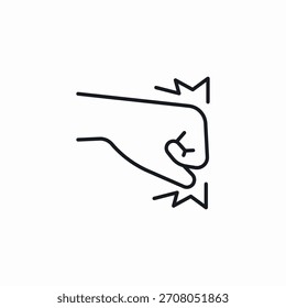 Vector de signo de icono de fuerza de perforación