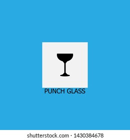 punch glass icon sign signifier vector