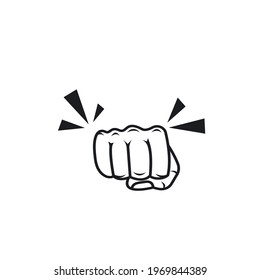 punch hand icon vector illustration design template web