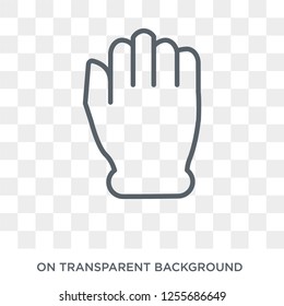 Punch icon. Trendy flat vector Punch icon on transparent background from Hands and guestures collection. High quality filled Punch symbol use for web and mobile