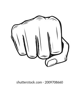punch illustration for your design component