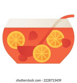 Punch isolated on white background, illustration, icon, element