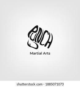 Punch Logo can be used for Martial Arts Association Logos