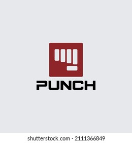 punch logo design for martial arts and fitness identity