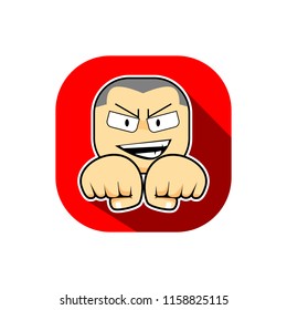Punch man logo design vector