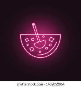 Punch neon icon. Elements of Party set. Simple icon for websites, web design, mobile app, info graphics