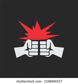 punch toss vector symbol design, suitable use as sign or element of your design