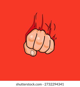 ​Powerful punch vector icon