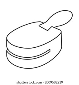 Puncher paper vector outline icon. Vector illustration hole paper on white background. Isolated outline illustration icon of punch .