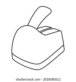 Puncher paper vector outline icon. Vector illustration hole paper on white background. Isolated outline illustration icon of punch .