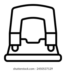 Diseño de iconos de línea de Vector perforador