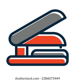Puncher Vector Thick Line Filled Dark Colors Icons For Personal And Commercial Use.
