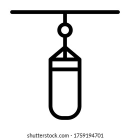 Punches workout exercise symbol icon vector