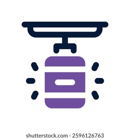 punching bag dual tone icon. Sleek and modern vector icon for websites, mobile apps, marketing materials, and corporate design. Fully scalable and ready to use.