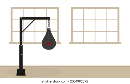 Punching bag in the gym