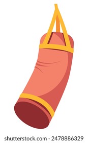 punching bag gym equipment isolated