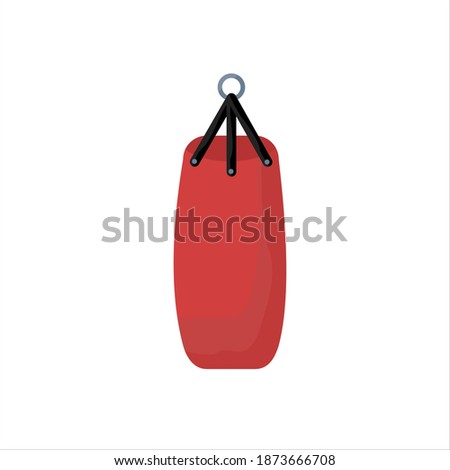 Punching bag for hanging trainers and practicing blows