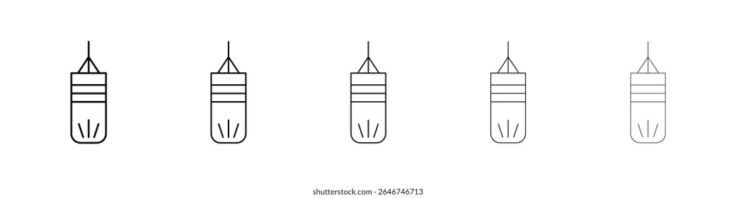 Punching bag icon concept. graphic design, logo, Web, UI.